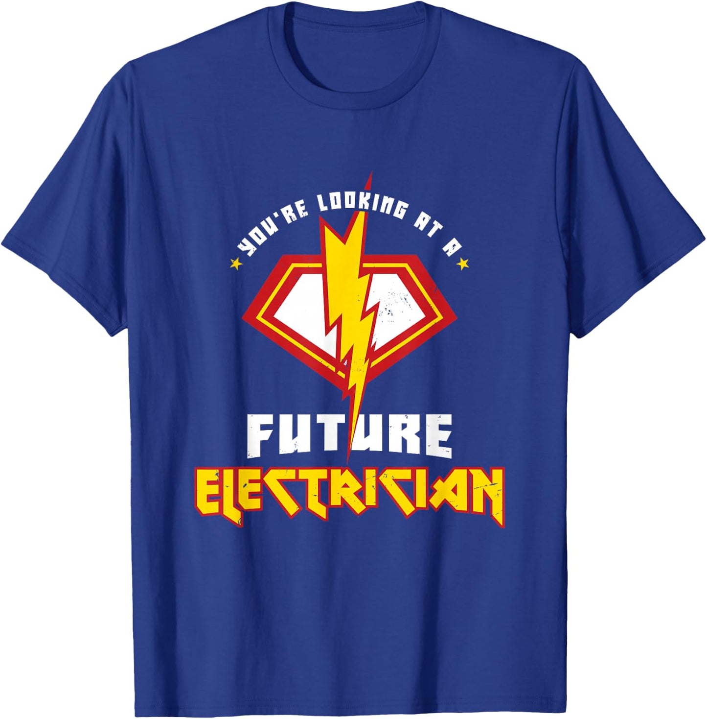Future Electrician Electrical Engineer Lineman Kids Son T-Shirt - T-Shirt | Royal