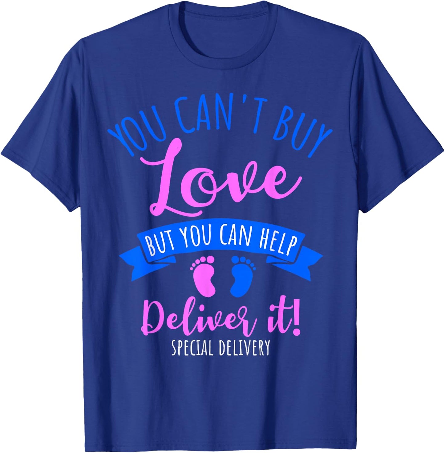 Cute Baby Foot Print Labor and Delivery Nurses T-Shirt - T-Shirt | Royal