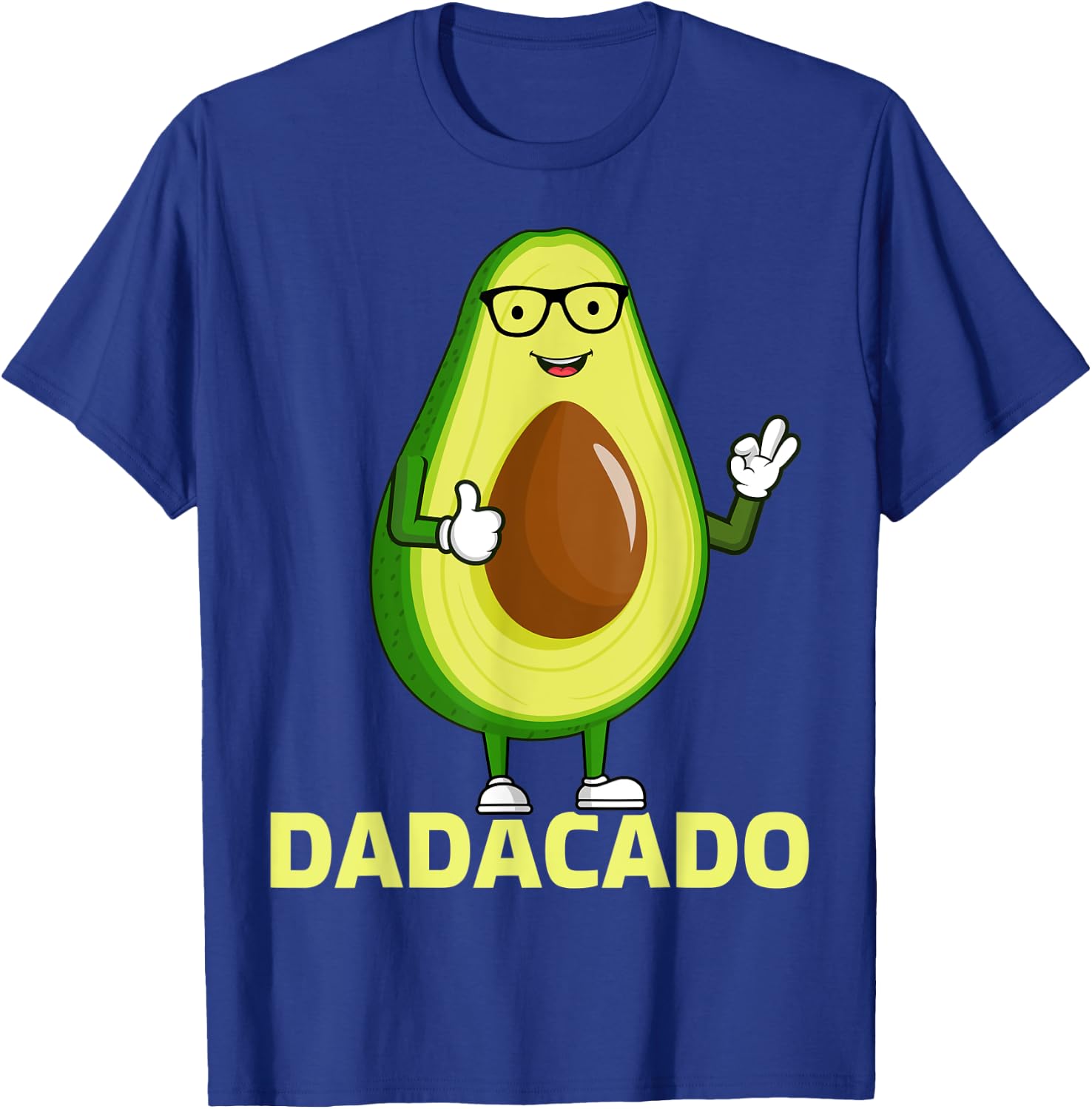 Avocado Lover Funny Dadacado Father's Day Avocado Dad T-Shirt - T-Shirt | Royal