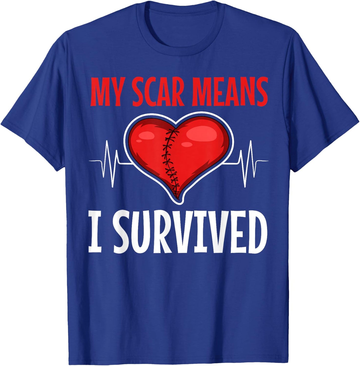 Open Heart Surgery Coronary Bypass Artery Stent Patients T-Shirt - T-Shirt | Royal