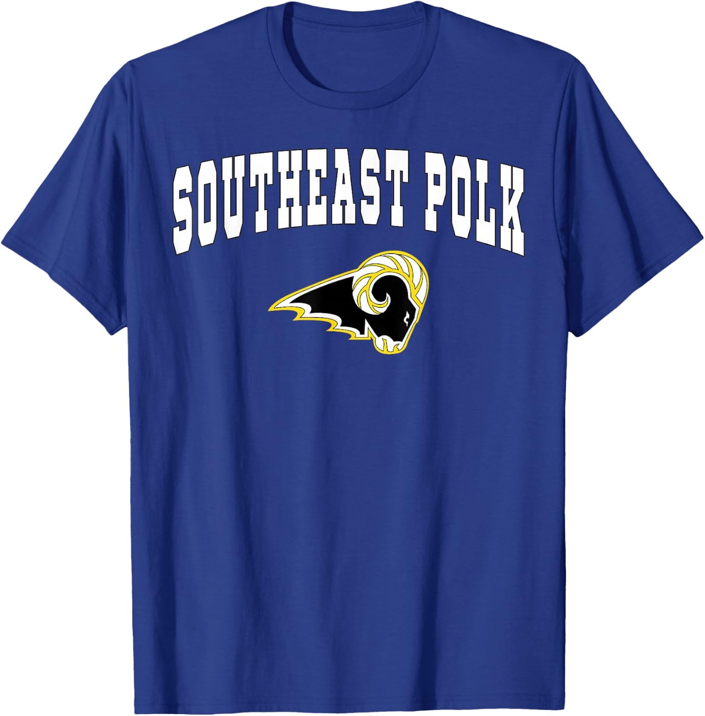 Southeast Polk High School Rams C2 T-Shirt - T-Shirt | Royal