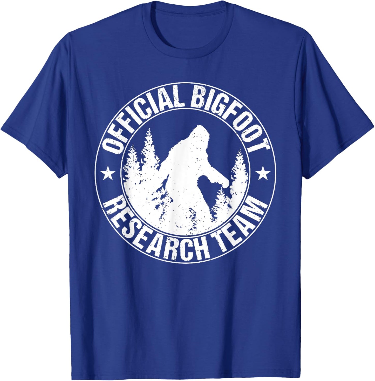 Bigfoot Research Team Cool Saying Sasquatch Funny Graphic T-Shirt - T-Shirt | Royal