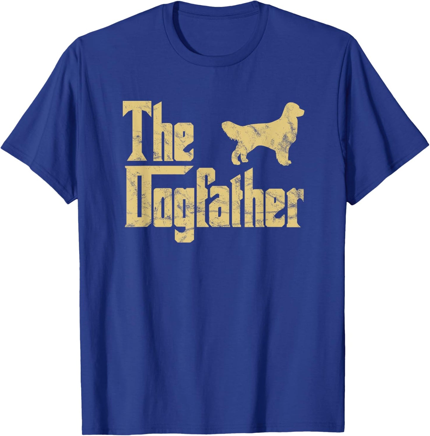 The Dogfather Golden Retriever Funny Dog Owner Women Kids T-Shirt - T-Shirt | Royal