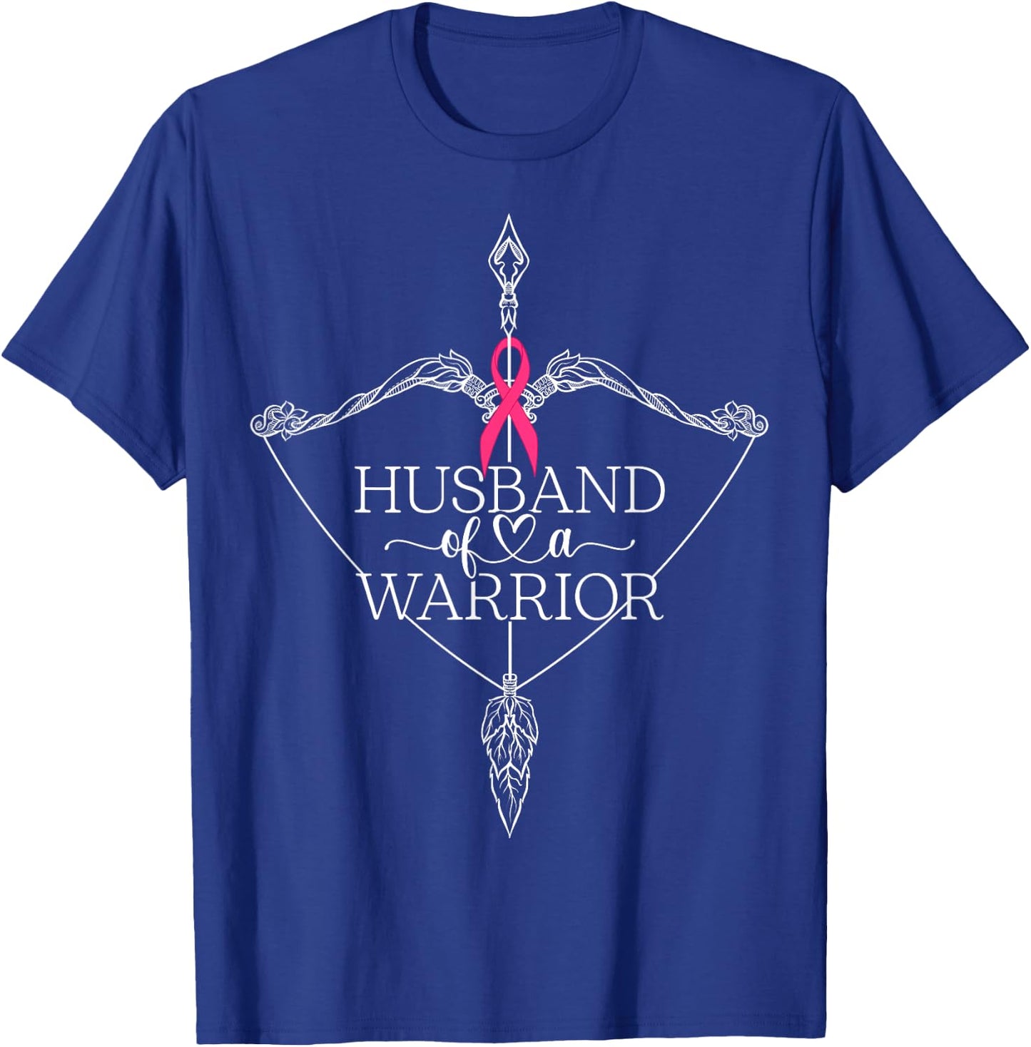 Husband Of A Warrior Breast Cancer Awareness Support Squad T-Shirt - T-Shirt | Royal