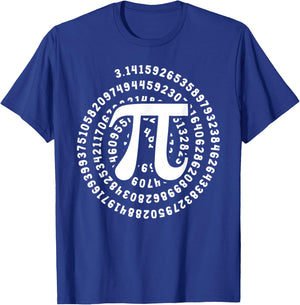 Pi Symbol 3.14 Pi Number Pi Day Teacher Math Lover Nerd Geek T-Shirt - T-Shirt | Royal