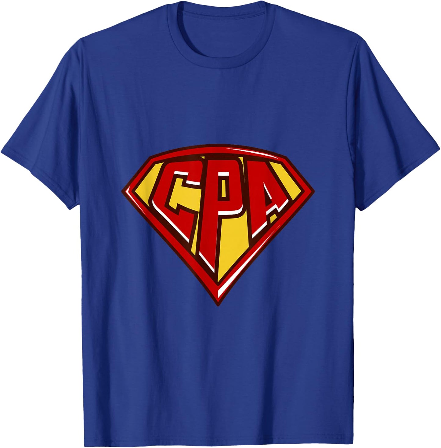 Accountant Superhero Shirt, CPA T Shirt, Finance T-Shirt - T-Shirt | Royal