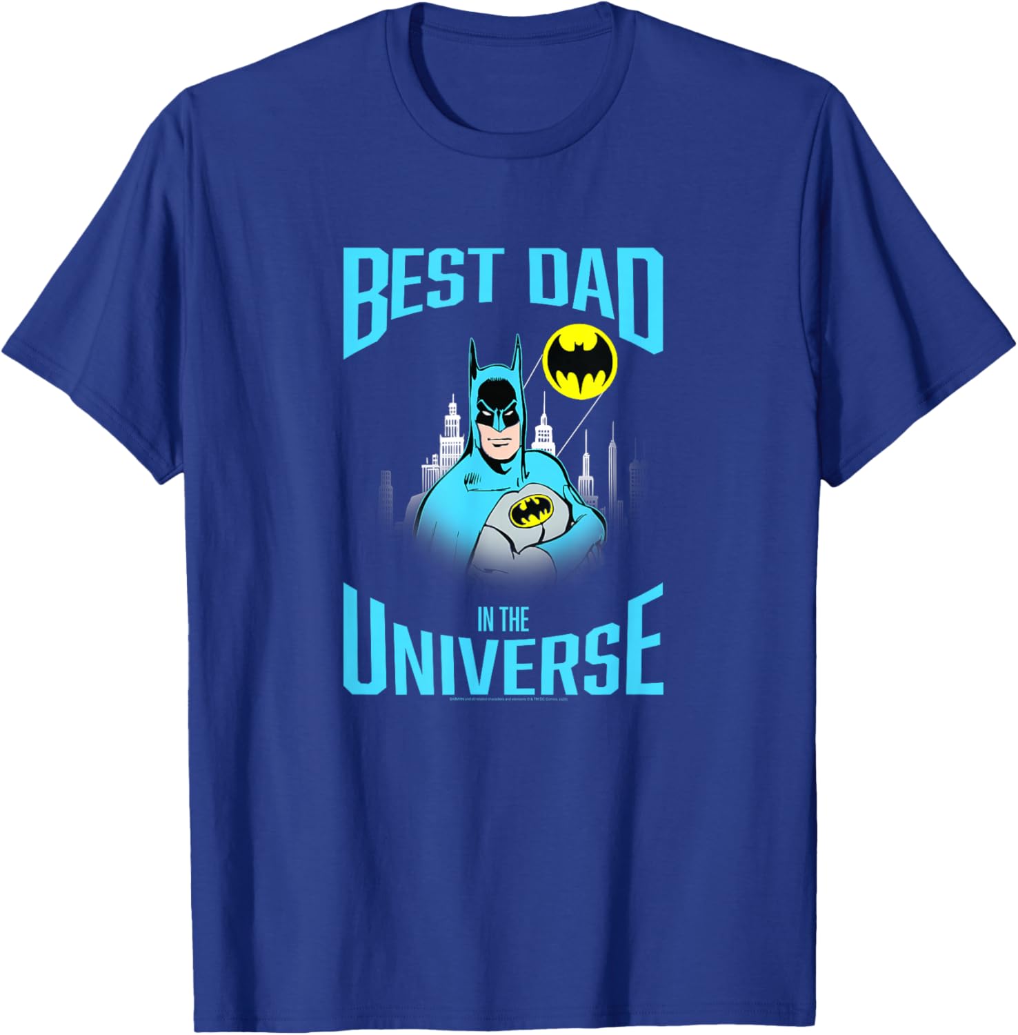 DC Comics Batman Best Dad in The Universe T-Shirt - T-Shirt | Royal