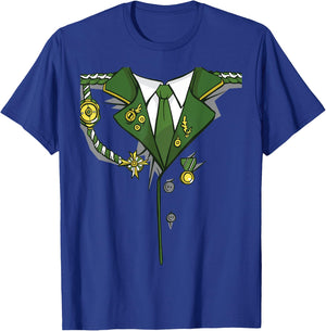 Military Officer Uniform Classic Halloween Party Costume T-Shirt - T-Shirt | Royal