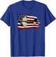 B-17 Flying Fortress WW2 Bomber Us Flag Pilot T-Shirt - T-Shirt | Royal