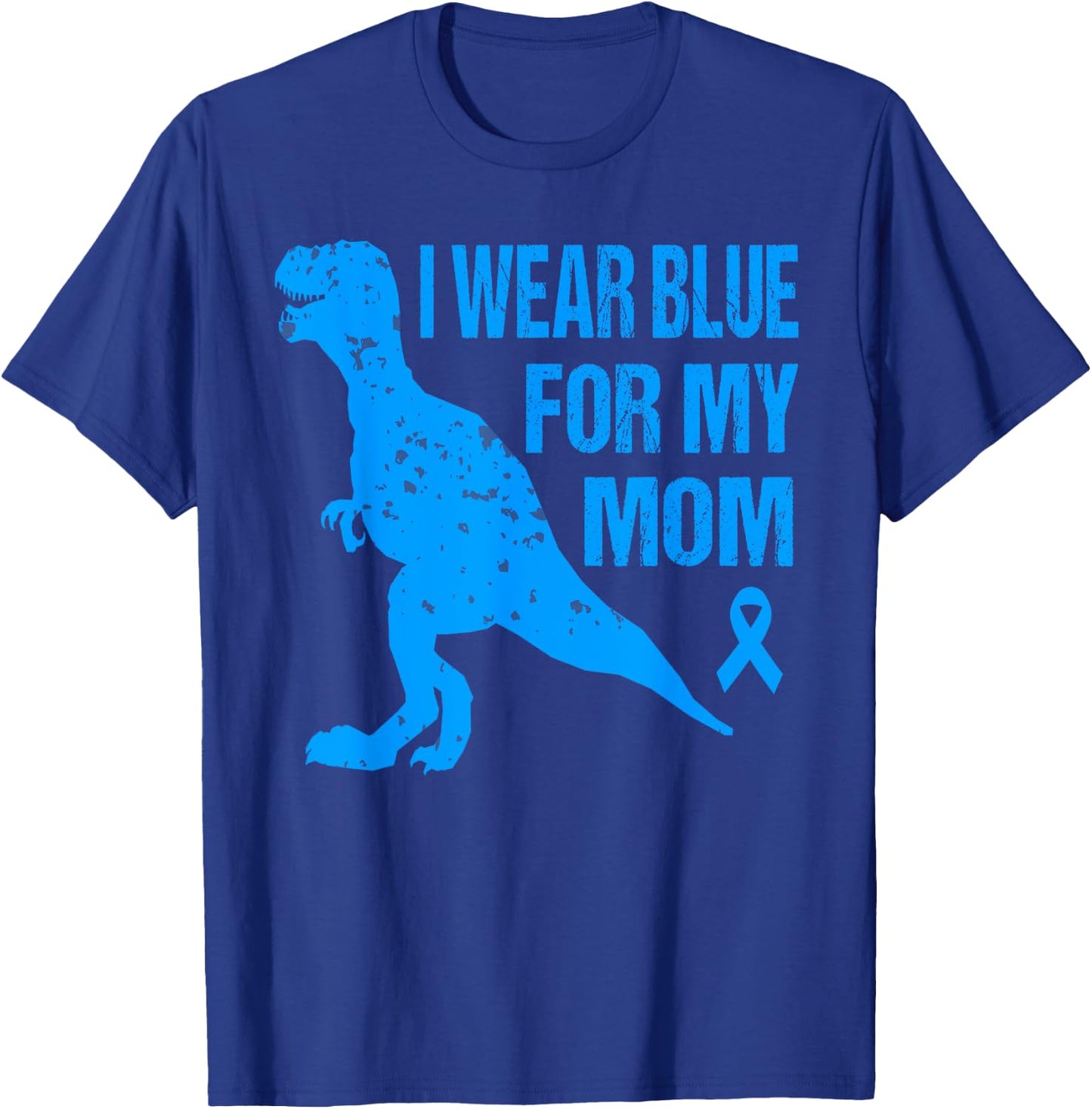I Wear Blue For My Mom Diabetes Awareness Toddler Son Boys T-Shirt - T-Shirt | Royal