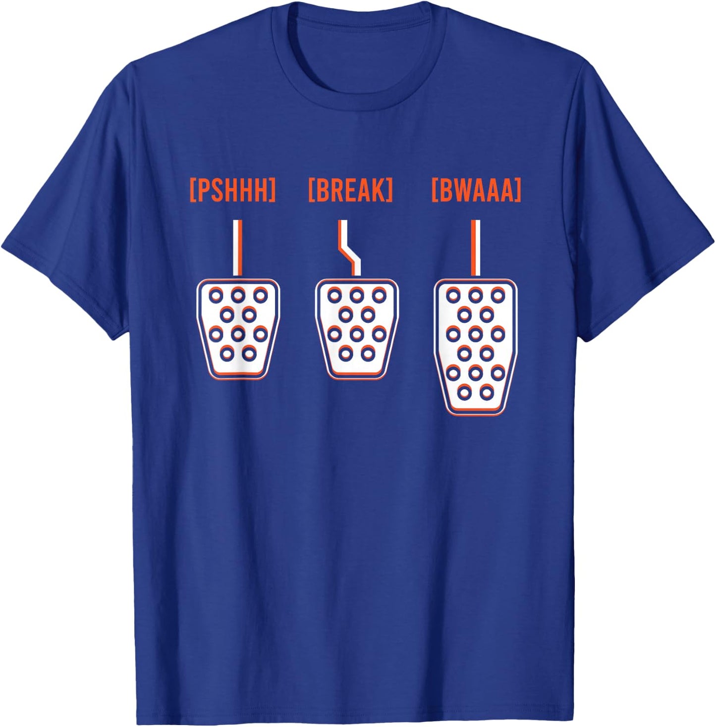 Manual Transmission Pedals Automobile Car Mechanic T-Shirt - T-Shirt | Royal