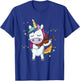 Funny Violin Unicorn With Fiddlestick Playing Instrument T-Shirt - T-Shirt | Royal