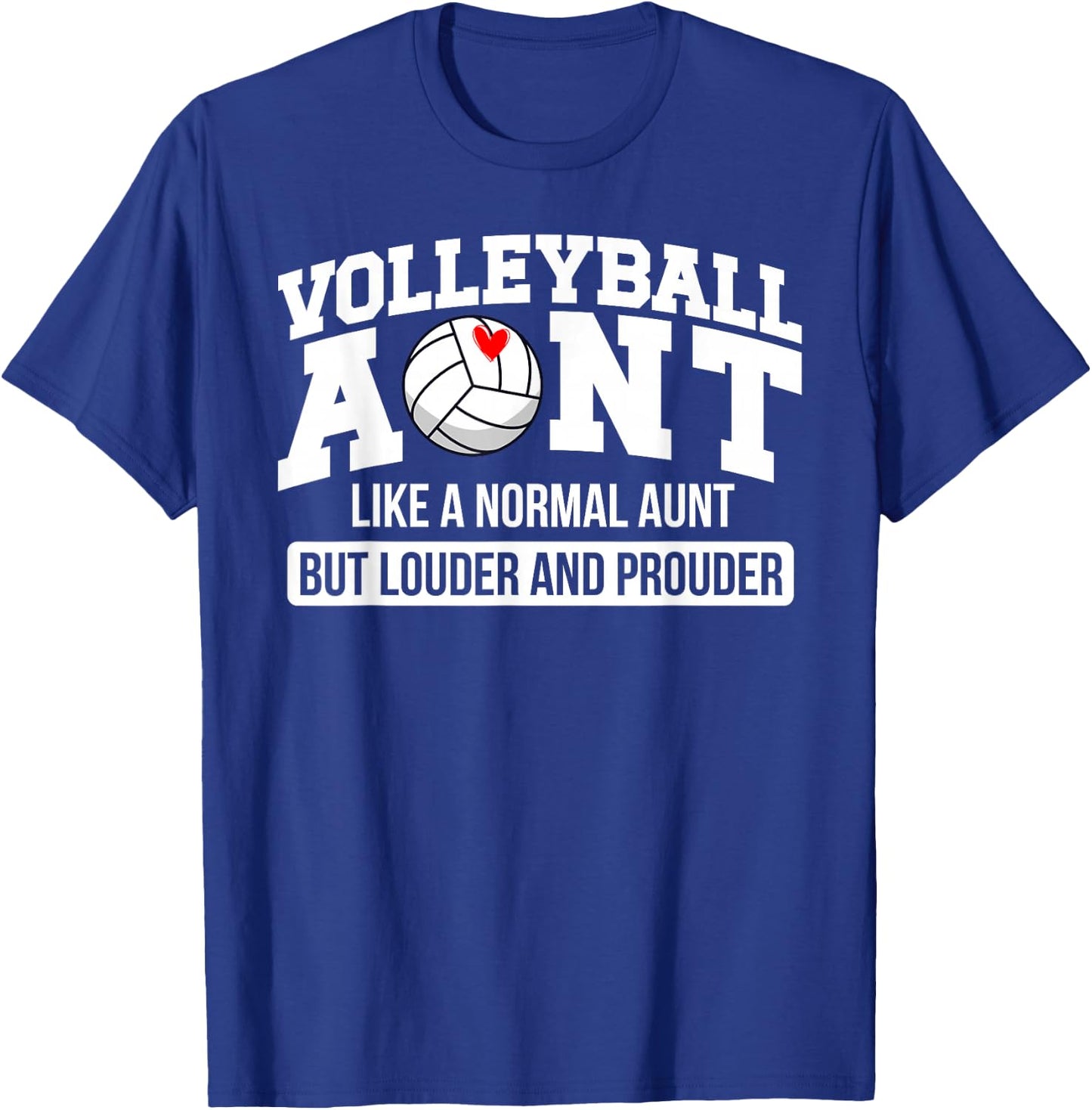 Volleyball Aunt Of A Volleyball Player Aunt Definition T-Shirt - T-Shirt | Royal