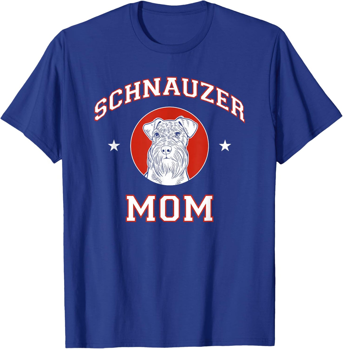 Schnauzer Mom Dog Mother T-Shirt - T-Shirt | Royal