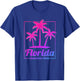 Florida Sunshine State Retro Look T-Shirt - T-Shirt | Royal