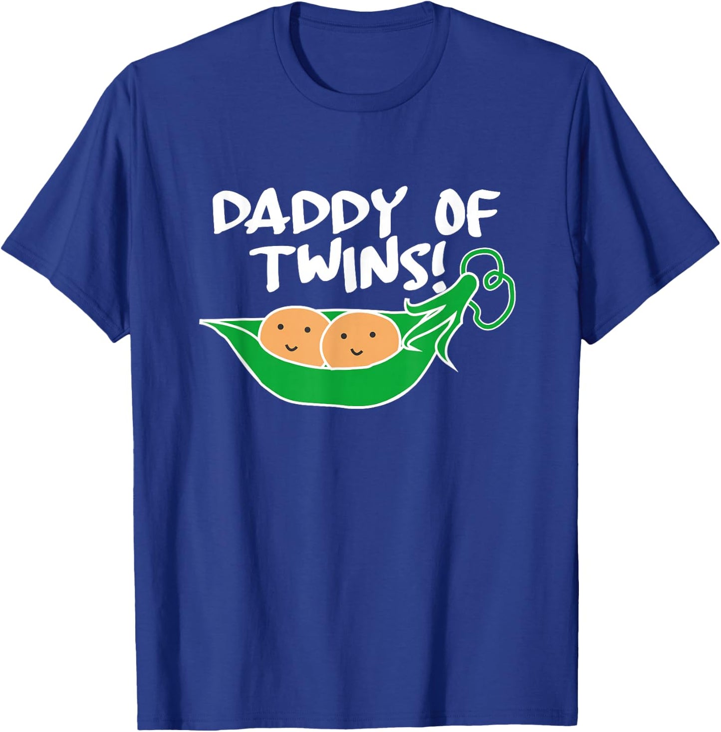 Daddy of Twins - Two Peas in a Pod T-Shirt - T-Shirt | Royal