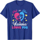 Pink Or Blue Glamma Loves You Baby Gender Reveal Party T-Shirt - T-Shirt | Royal