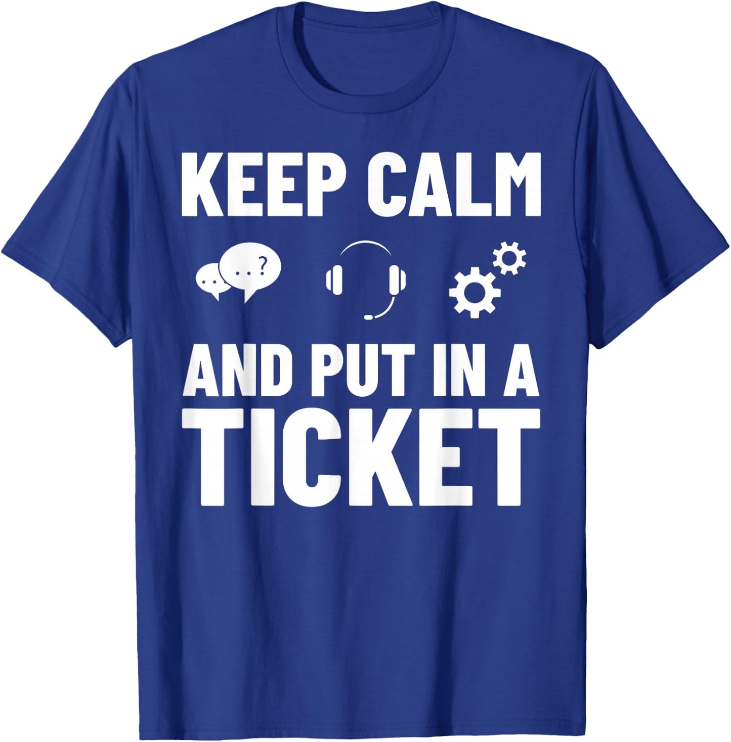 Tech Support IT Technical Engineer Helpdesk T-Shirt - T-Shirt | Royal