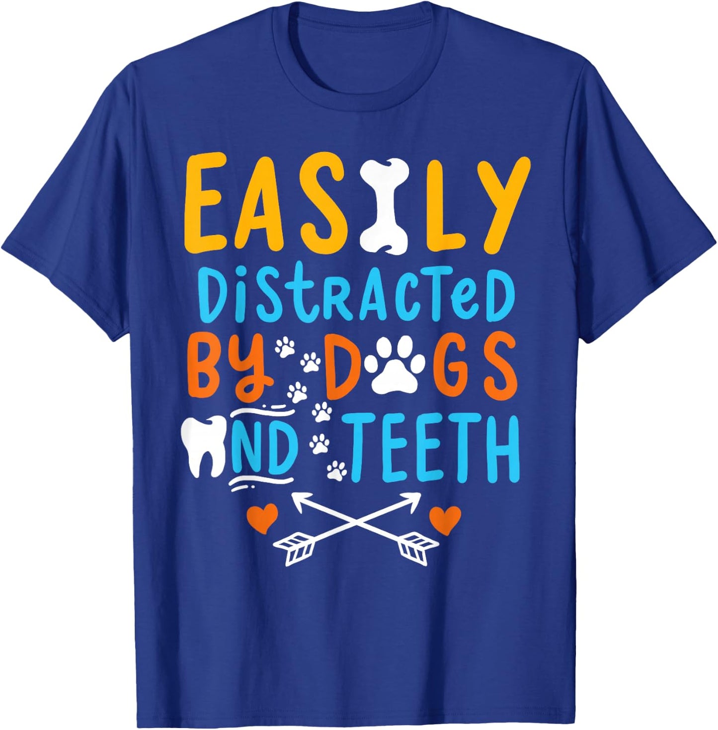 Dentist Dental Hygienist Assistant Dog Tooth Gift T-Shirt - T-Shirt | Royal