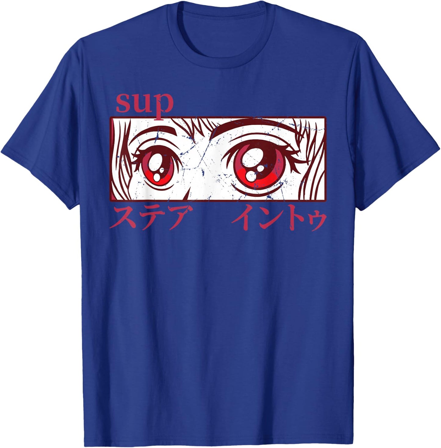 Anime Girl Eyes - Japan Culture Art - Japanese Aesthetic T-Shirt - T-Shirt | Royal