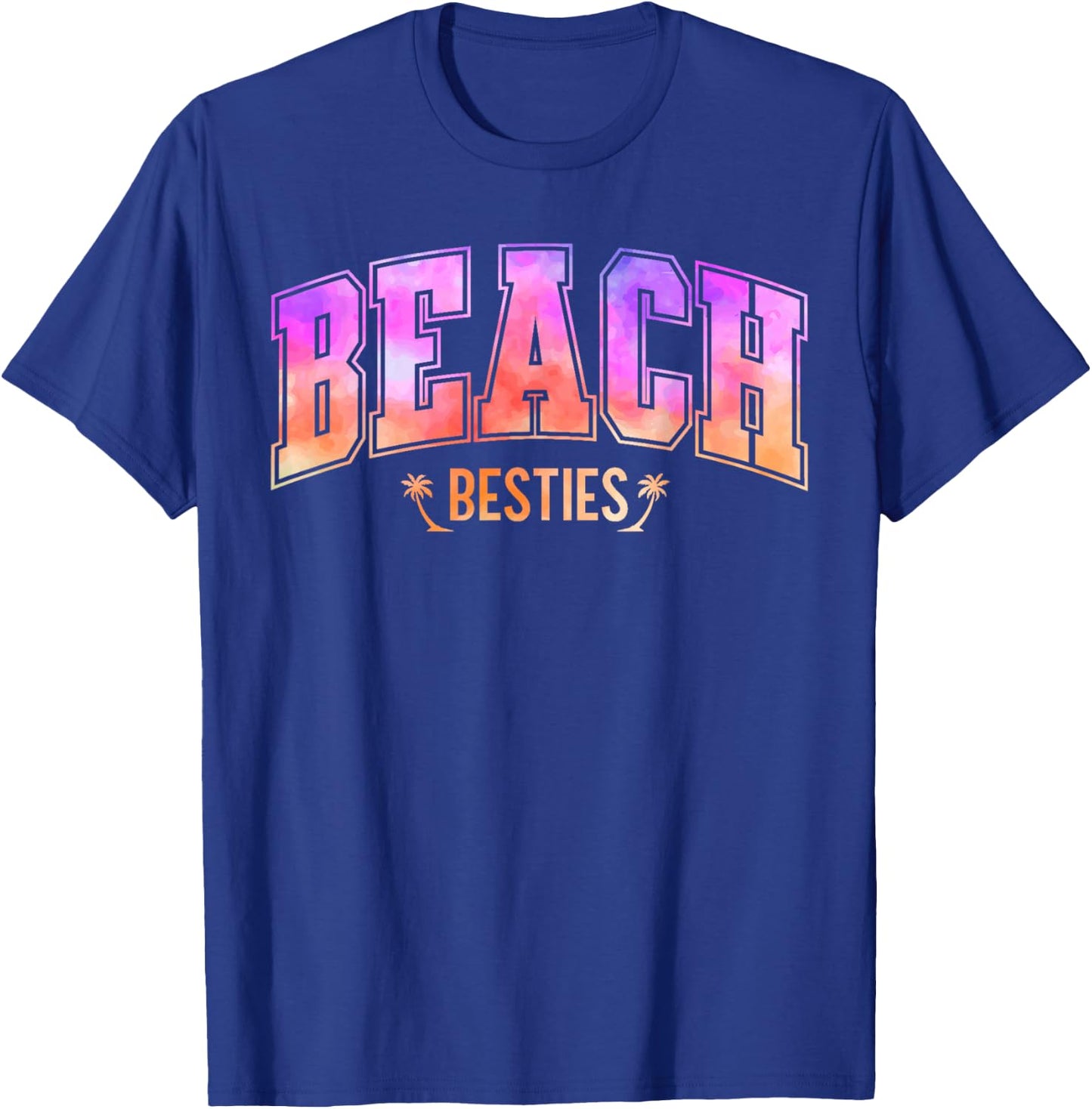 Best Friend Matching Beach Tie Dye Bestie Trip BFF Vacation T-Shirt - T-Shirt | Royal