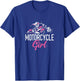 Motorcycle Girl Bike Motor Motorcycle T-Shirt - T-Shirt | Royal