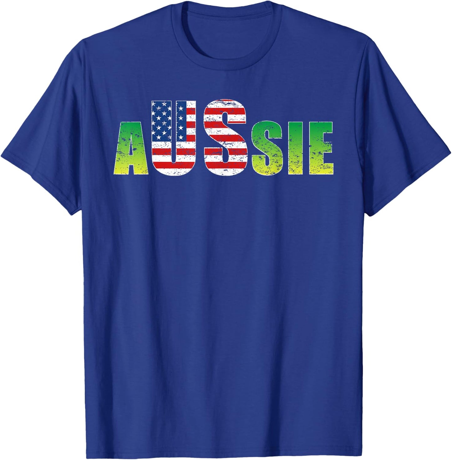 Australia United States Shirt Aussie America Lover Gift T-Shirt - T-Shirt | Royal