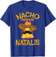 Nacho Average Natalie Personalized Name Funny Taco T-Shirt - T-Shirt | Royal