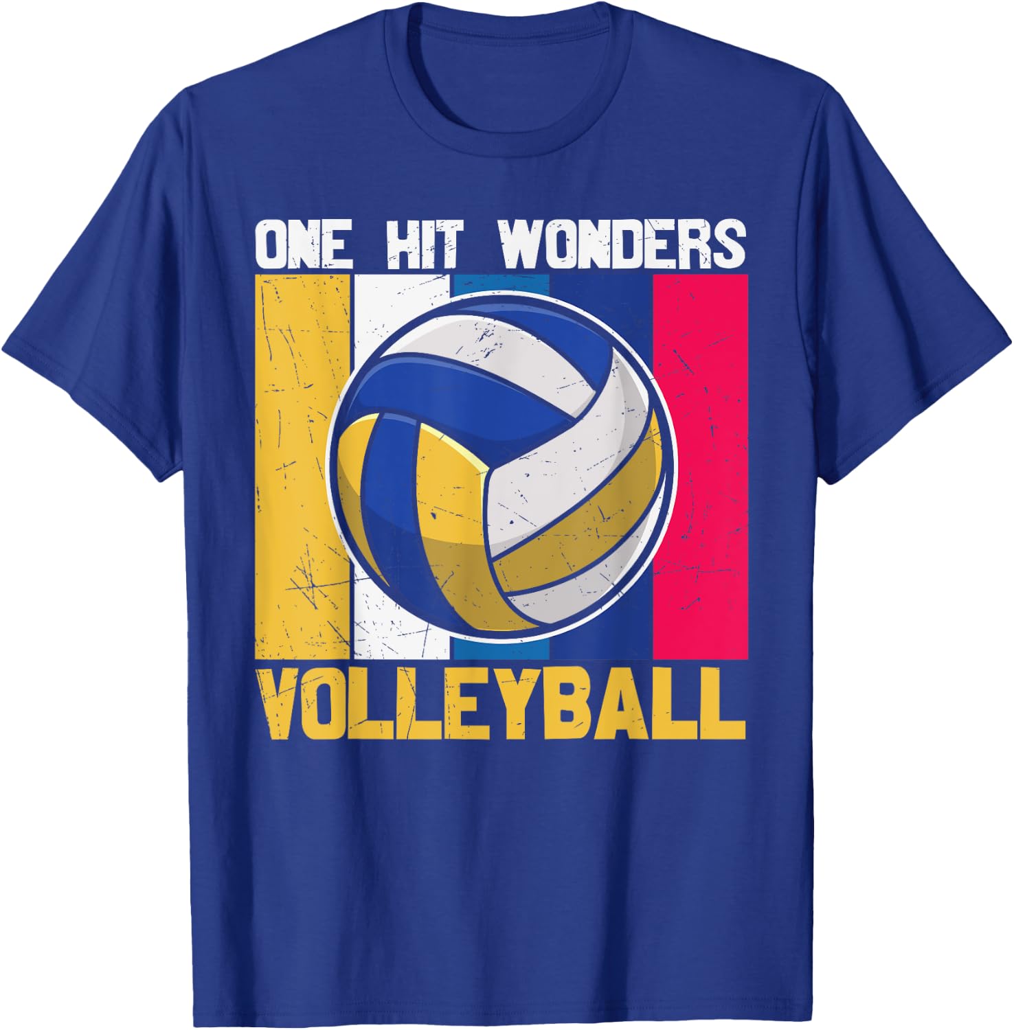 Vintage One Hit Wonders Volleyball Player Sports Coach Fans T-Shirt - T-Shirt | Royal