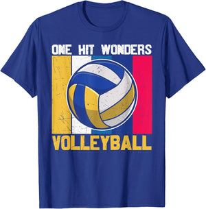 Vintage One Hit Wonders Volleyball Player Sports Coach Fans T-Shirt - T-Shirt | Royal