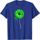 Cirrhosis of the Liver Awareness Products -Adults Black Floral T-Shirt - T-Shirt | Royal