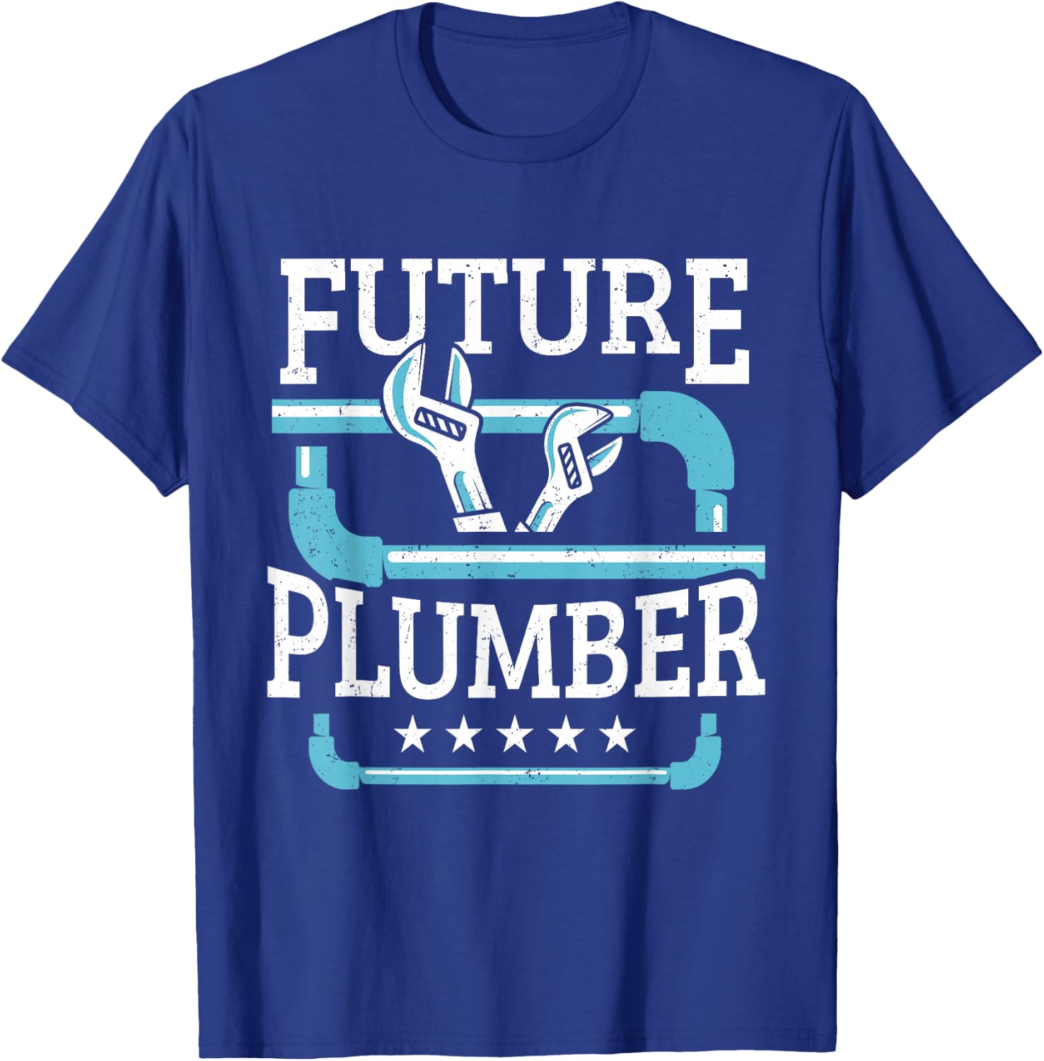Future Plumber Child's Whistles T-Shirt - T-Shirt | Royal