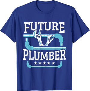 Future Plumber Child's Whistles T-Shirt - T-Shirt | Royal