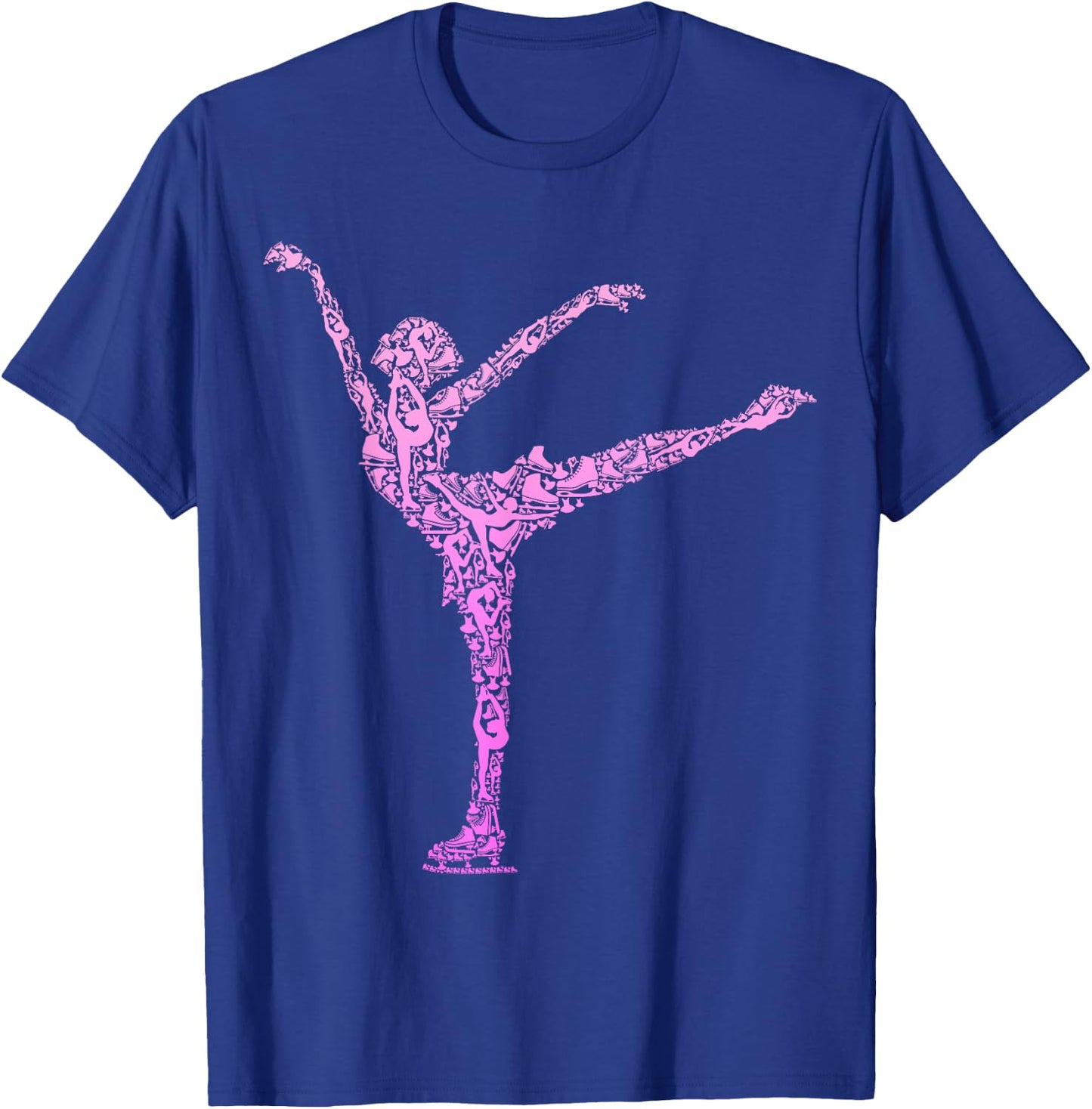 Figure Skating Ice Skating Ice Skates Girls Women T-Shirt - T-Shirt | Royal