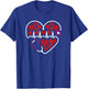 Valentines Day Heart rate Electrocardiogram Tech EKG Nurse T-Shirt - T-Shirt | Royal
