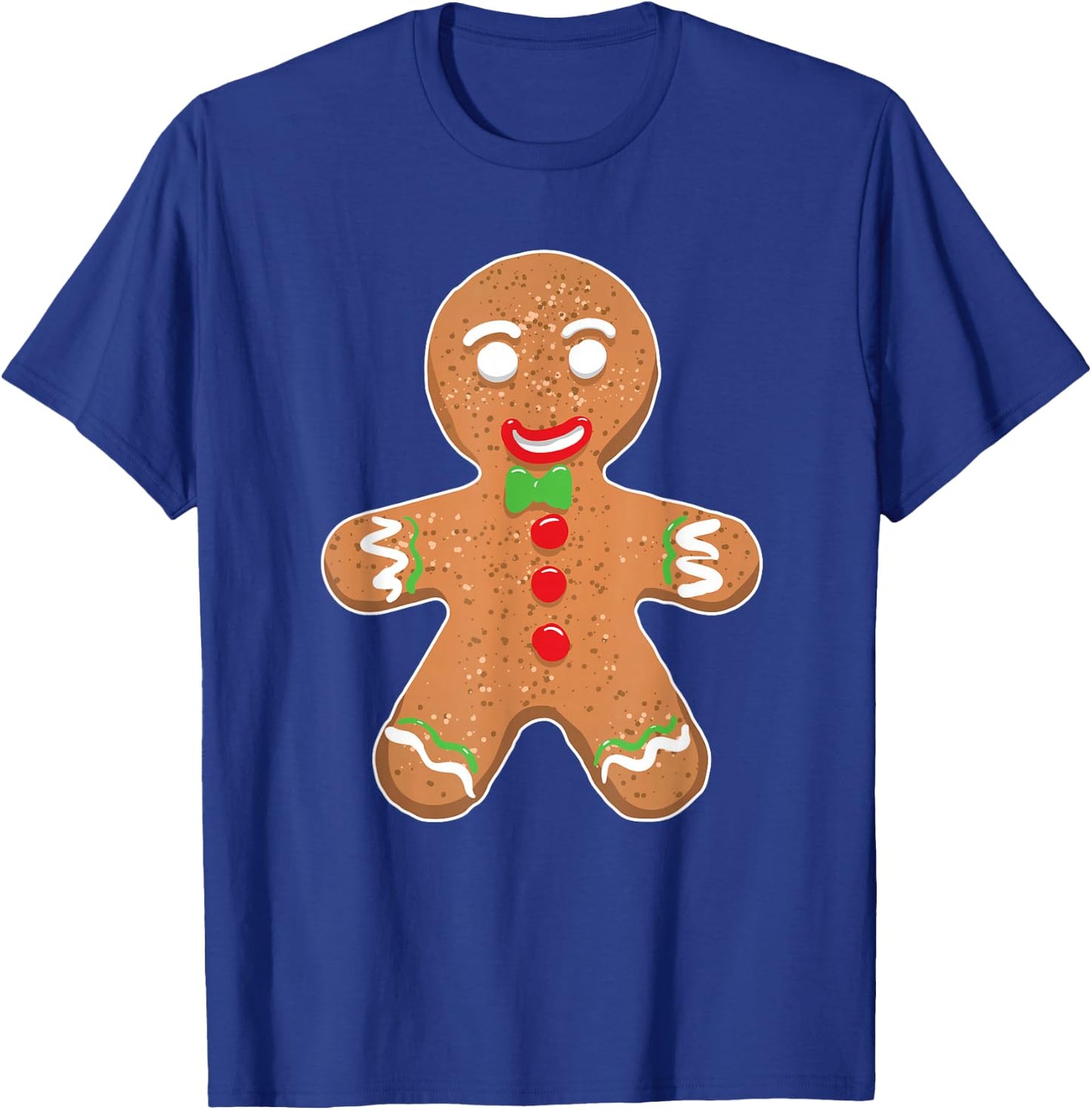 Gingerbread Man Christmas Cookie Costume Baking Team T-Shirt - T-Shirt | Royal