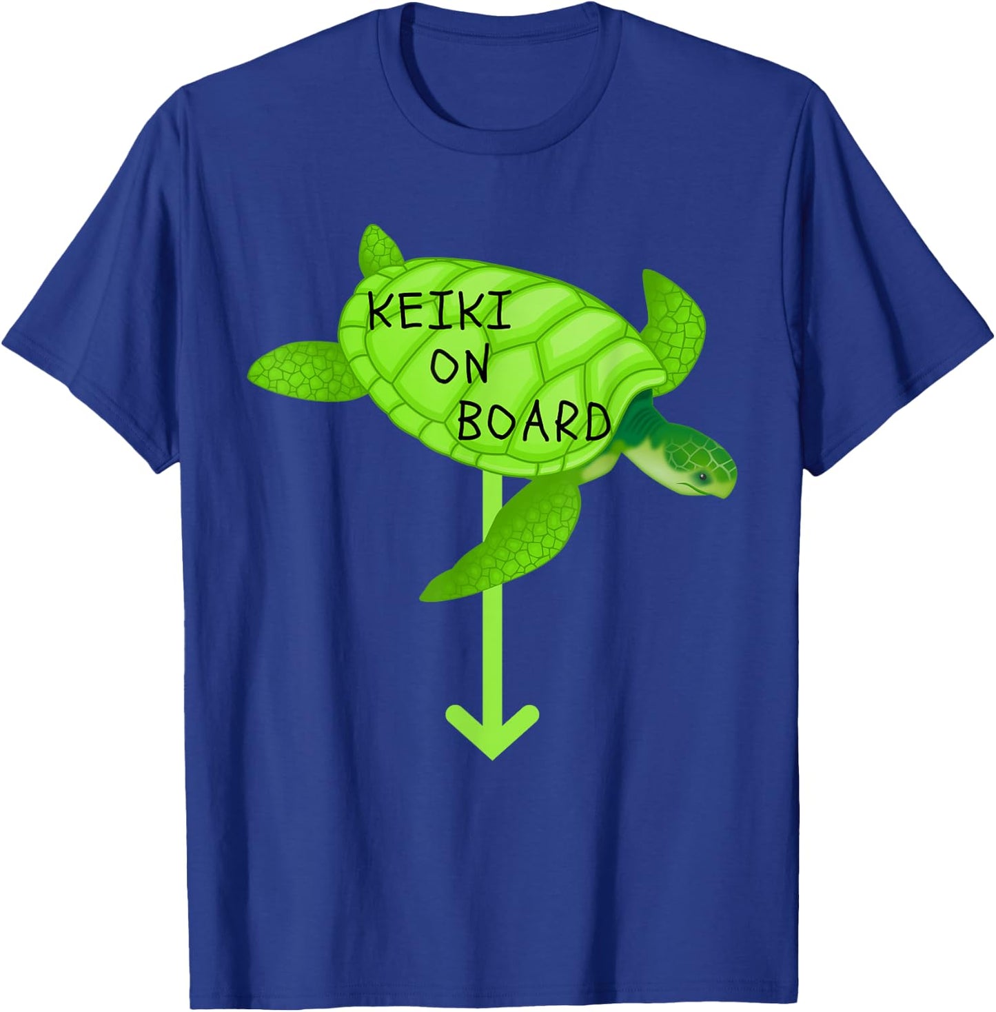 Keiki on Board Turtle Hawaii Hawaiian Pregnancy Ohana T-Shirt - T-Shirt | Royal