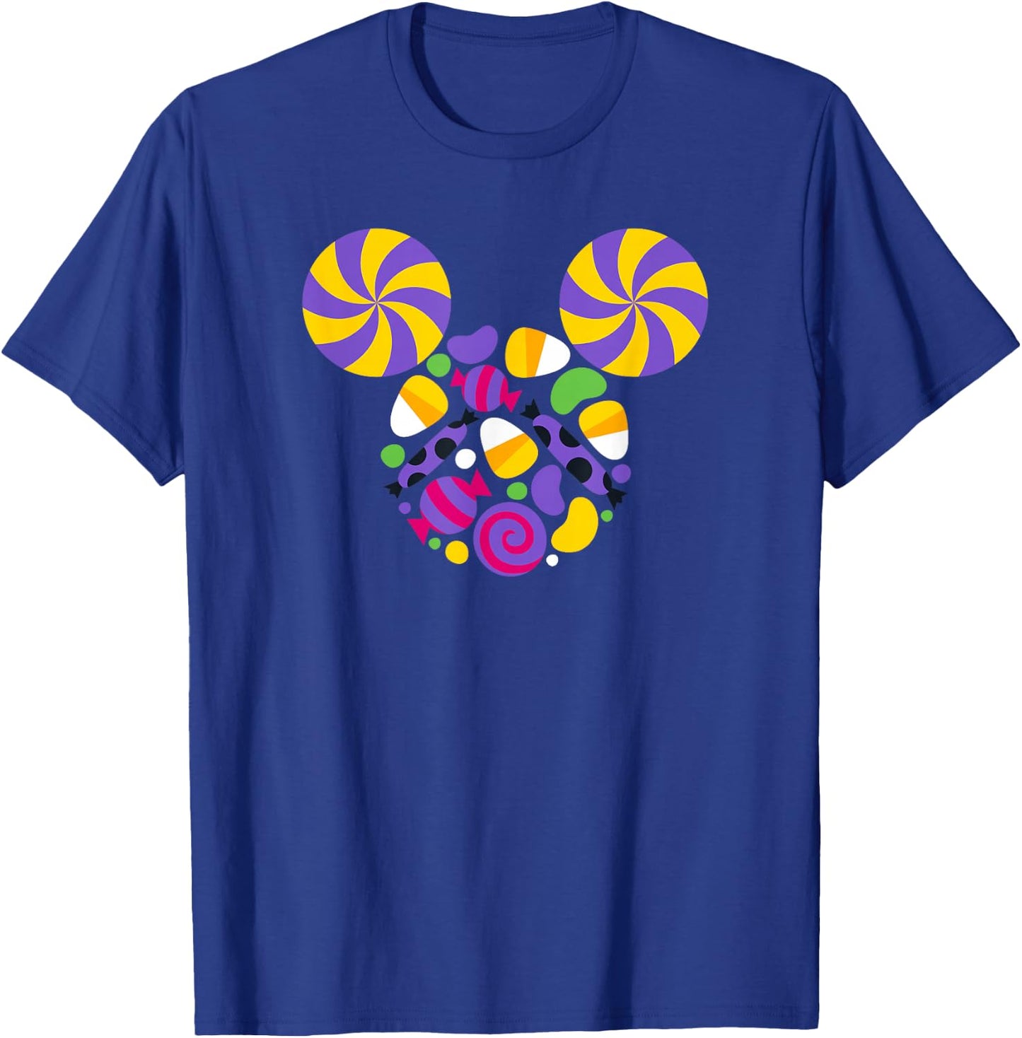 Disney Mickey and Friends Halloween Mickey Candy Face T-Shirt - T-Shirt | Royal
