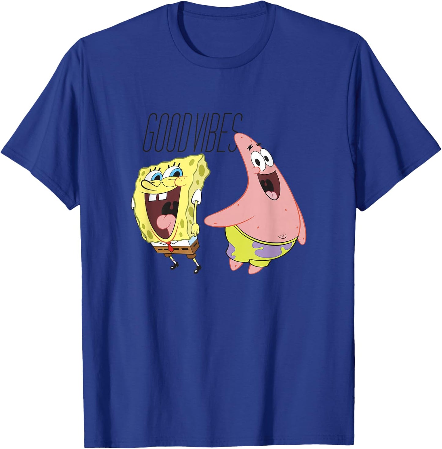 SpongeBob SquarePants Good Vibes SpongeBob & Patrick T-Shirt - T-Shirt | Royal