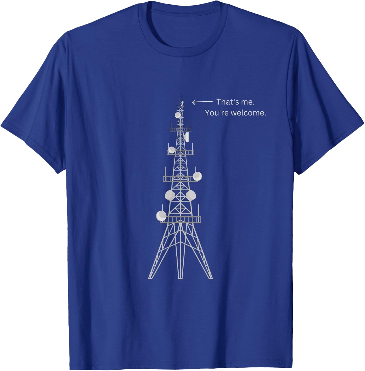 Cell Tower Technician T-Shirt - T-Shirt | Royal
