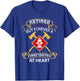 Firefighter Thin Red Line Gifts & Retired Firefighter Gift 911 Fireman Retirement Firefighter T-Shirt - T-Shirt | Royal