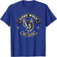 Lone Wolf, No Club Motorcycle Biker Club. Novelty motorbike T-Shirt - T-Shirt | Royal