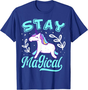 Stay Magical Unicorn T-Shirt - T-Shirt | Royal