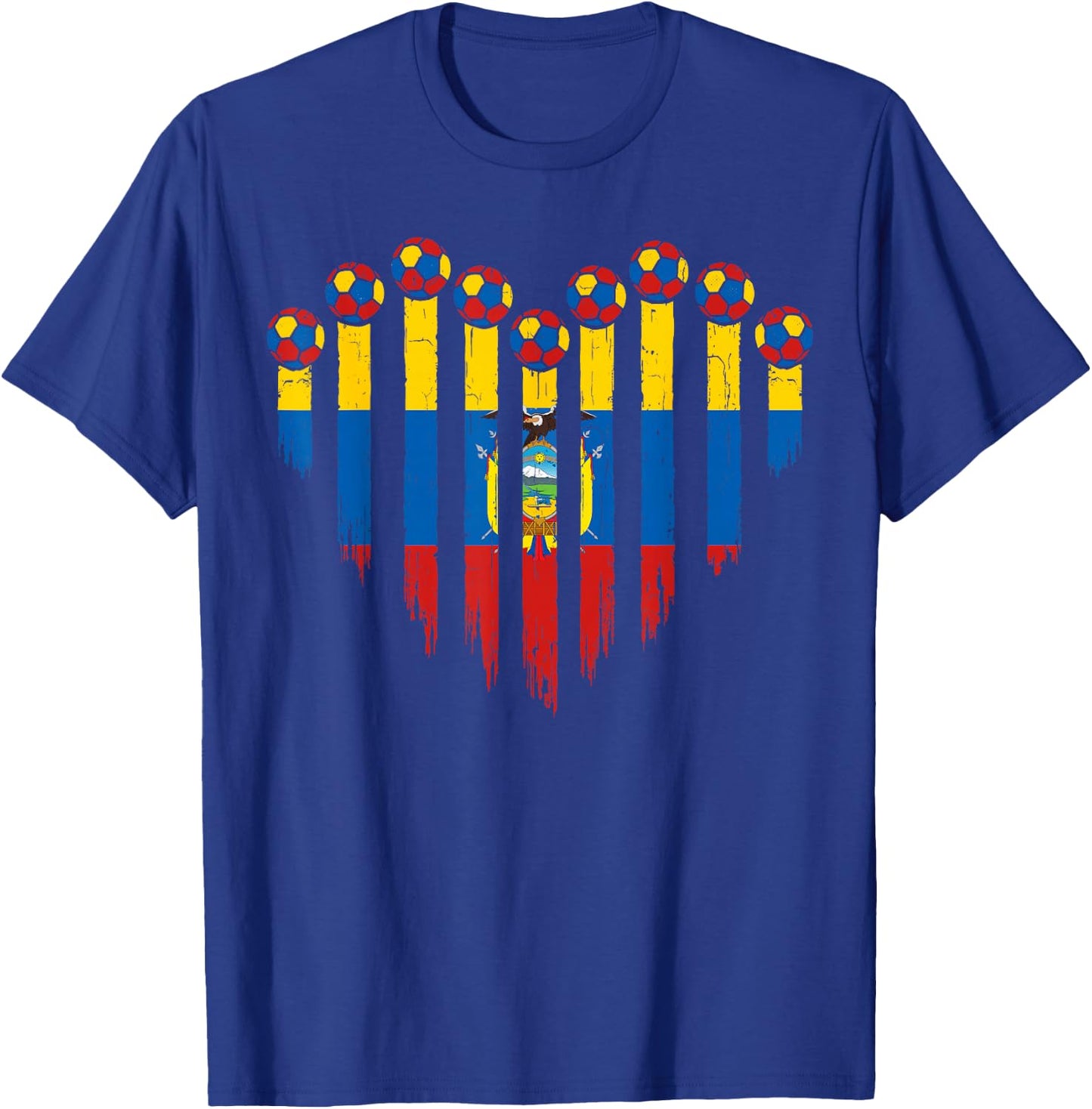 Ecuadorian Flag Novelty Ecuador T-Shirt - T-Shirt | Royal