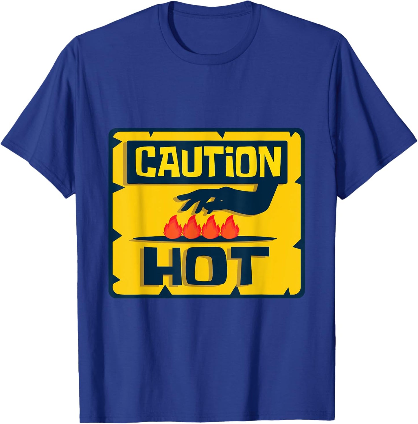 Caution Hot Safety Instructor T-Shirt - T-Shirt | Royal