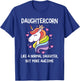 Funny Daughtercorn Unicorn Costume Daughter T-Shirt - T-Shirt | Royal