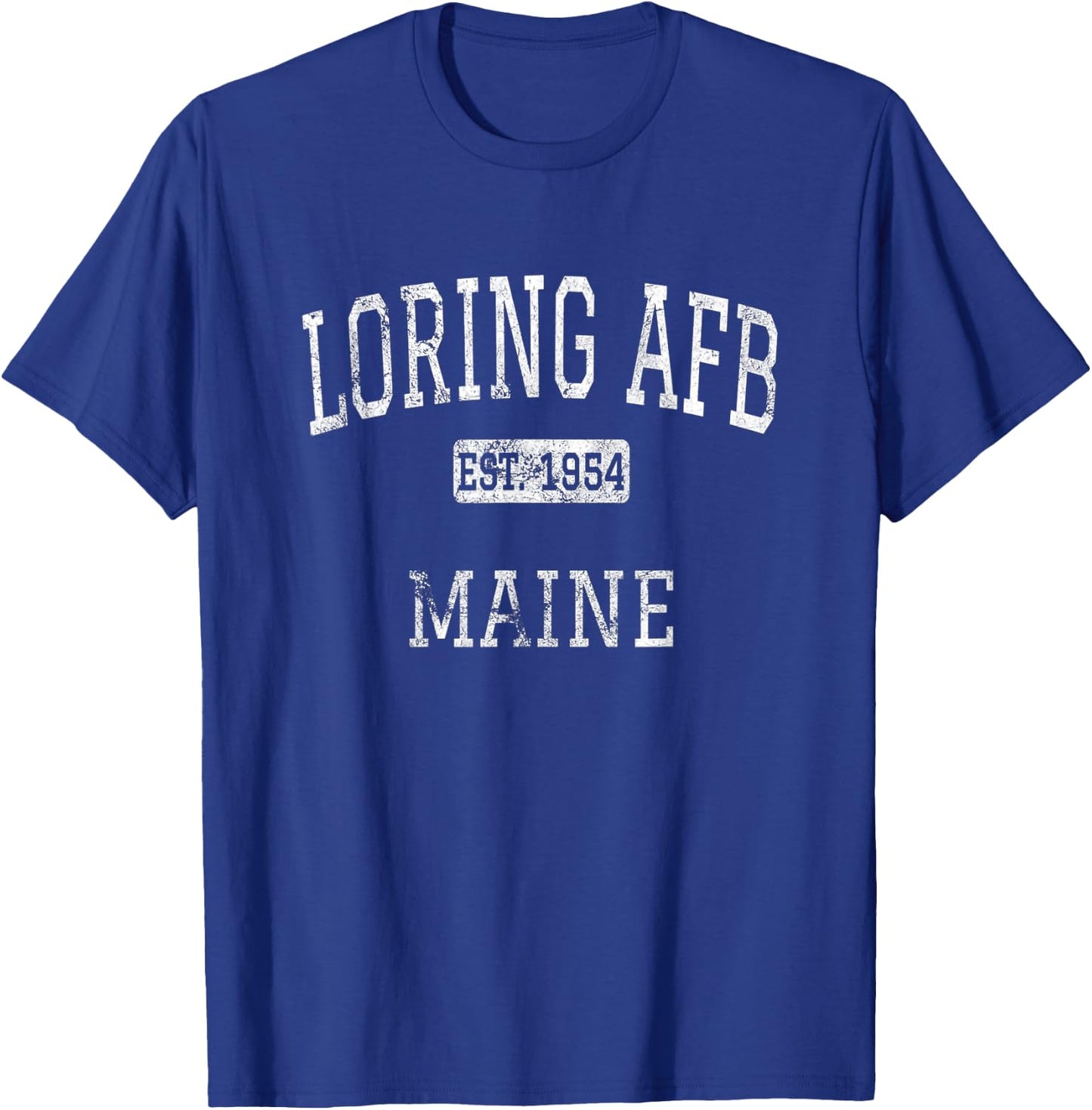 Loring AFB Maine ME Vintage T-Shirt - T-Shirt | Royal