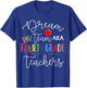 Dream Team Fourth Grade Teachers Back To School 4th Grade Women Girls Kids T-Shirt - T-Shirt | Royal
