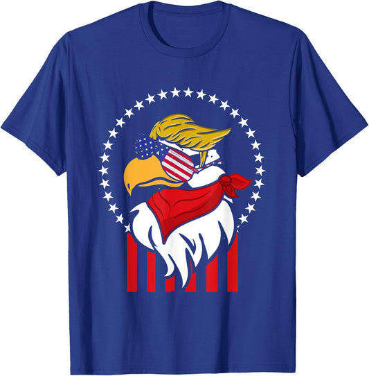 Funny Independence Day 4th July Patriotic Bird United States T-Shirt - T-Shirt | Royal