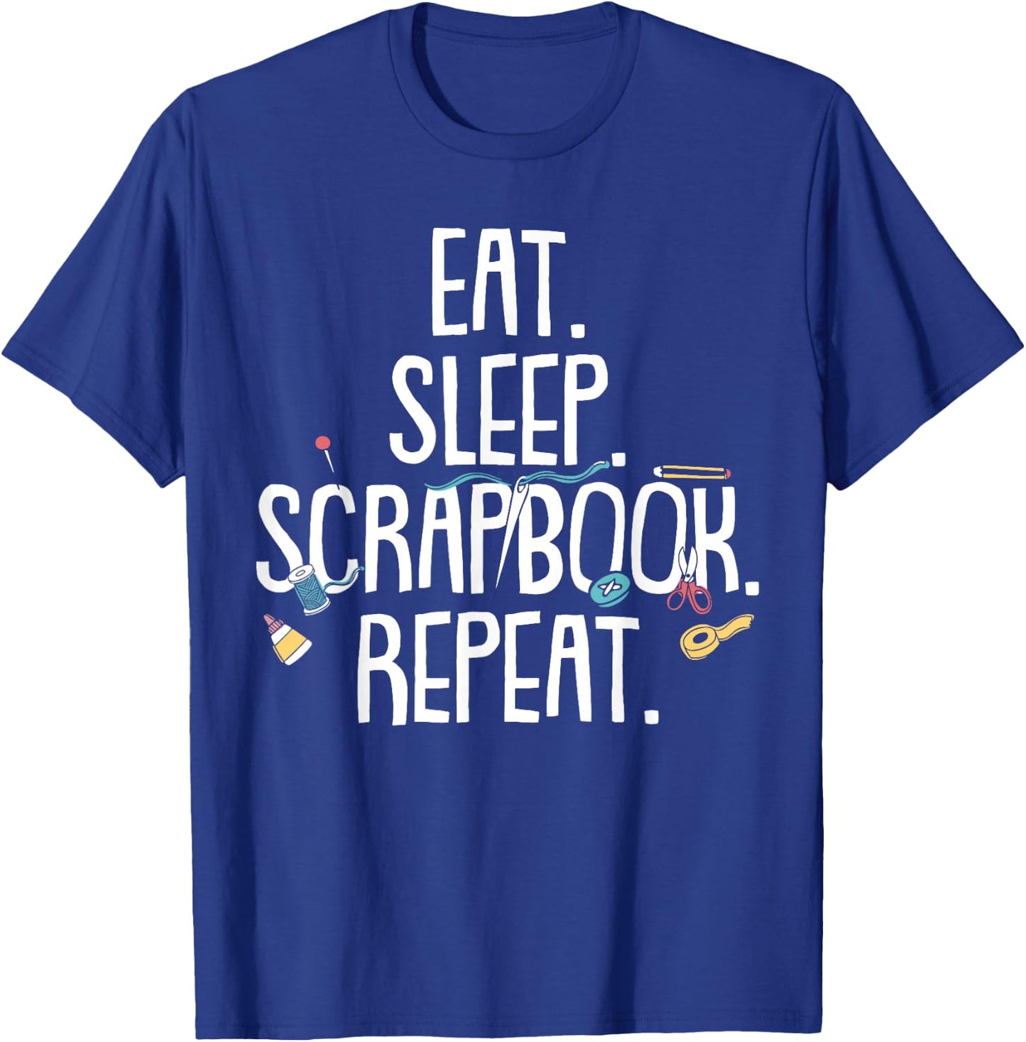 Funny Scrapbooking Gift Girls Crafty Scrapbookers T-Shirt - T-Shirt | Royal